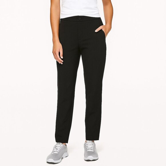 Lululemon On The Move Lightweight Business Casual Travel Pants Black Size 4 - Picture 1 of 16